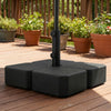 Patio Umbrella Base with Wheels & Brake Heavy Duty Outdoor Umbrella Stand Holder for for 1.5