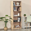 5-Tier Bookcase, Storage Bookshelf with Adjustable Shelves, Display Shelves for Living Room, Home Office, Nature Wood