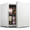 1.1 Cu. Ft. Mini Freezer, Compact Upright Freezer with Reversible Door, Removable Shelf, Adjustable Temperature, White