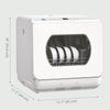 Portable Dishwasher, Counter Dishwasher with 4 Place Settings, 5 Washing Programs, Air-Dry Function, 6L Water Tank