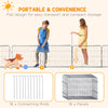 Heavy Duty Dog Playpen, 16 Panels Pet Playpen Dog Fence, Portable Puppy Exercise Pen, with 2 Doors Locking Latch, Outdoor or Indoor Use 23.5