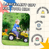 Ride on Excavator with Back Trailer, Shovel & Rake for 3+ Year Old