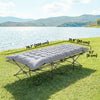 Sleeping Mat, Camping Mat Pad with Elastic Straps, Light Grey