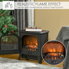 Freestanding Electric Fireplace Stove Heater with Realistic Flame Effect, Overheat Protection, 750W/1500W