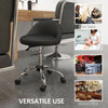 Salon Stool, Adjustable Rolling Stool, Black