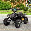 Kids Ride on ATV, 6V Battery Powered Quad Car with Forward, Reverse Switch, for Boys Girls 18-36 Months, Black