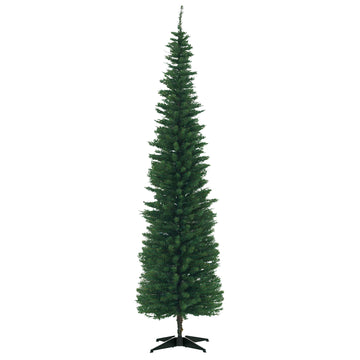 7' PVC Slim Pencil Artificial Christmas Tree 390 Branch Tips