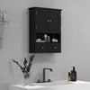 Medicine Cabinet, Bathroom Wall Cabinet with Shelf and Drawers for Hallway, Living Room, Black