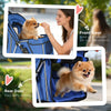 3 Wheels Foldable Dog Stroller with Storage Basket, Adjustable Canopy, Cupholder for Miniature and Small Dogs, Blue