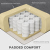 Convertible Bed with Couch, Button Tufted Fabric Sofa Bed with Adjustable Back for Living Room