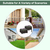 2 Piece Raised Garden Bed PP Raised Flower Bed Vegetable Herb Grow Box Stand Brown