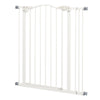Extra Tall Dog Gate with Door, Pressure Fit, Auto Close, Double Locking for Doorways Hallways Stairs, 29