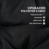 4-Piece Back and Seat Cushion Pillows Replacement and Pillows, Patio Chair Cushions Set with Ties, Black