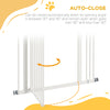 Extra Tall Dog Gate with Door, Pressure Fit, Auto Close, Double Locking for Doorways Hallways Stairs, 29