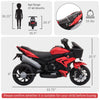 Kids Electric Pedal Motorcycle Ride-On Toy 6V Battery Powered w/ Music Horn Headlights Motorbike for Girls Boy Red