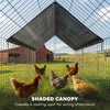 Metal Chicken Coop with UV-Resistant Cover for Rabbits, Ducks, Turtles, Guinea Pigs, 71