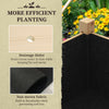 Wooden Raised Planter Box with Drain Holes for Vegetables, Flowers, Outdoor Garden Bed, 45.3x21.7x31.5inch, Natural