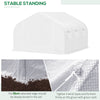 11.5'x9.8'x6.6' Portable Walk-In Tunnel Greenhouse Garden Warm House - White