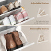 Shoe Storage Cabinet with 4 Flip Drawers, Farmhouse Narrow Shoe Cabinet, Holds Up to 24 Pairs