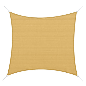 10ft x10ft Square Canopy Sun Shade Sail Garden Cover UV Protector Outdoor Patio Lawn Shelter with Carrying Bag Sand