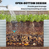 8' x 4' x 2' Raised Garden Bed, Galvanized Planter Box for Growing Flowers, Herbs and Vegetables, Silver