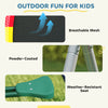 Qaba 5-in-1 Kids Swing Set with Slide, Swings and Glider for Backyard, 770lbs Capacity, for Ages 3-8, Multicolour