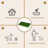 Puppy Training Pad, Indoor Portable Puppy Pad, with Artificial Grass, Grid, Panel, Tray, 18.3