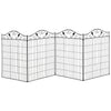 Garden Decorative Fence 4 Panels 44in x 12ft Steel Wire Border Edging for Landscaping