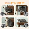 52 Inch Cat Tree with Scratching Posts, Cat Bed, Condo, Jumping Platforms, Toy Balls, Anti-tip Kit
