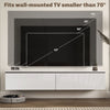 Wall Mounted TV Stand, Floating TV Cabinet for up to 70