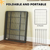 Heavy Duty Dog Playpen with Door for Large Dogs, 6 Panels, 39