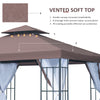 10'x10' Garden Gazebo Patio Canopy Portable Party Event Backyard w/ Mosquito Netting