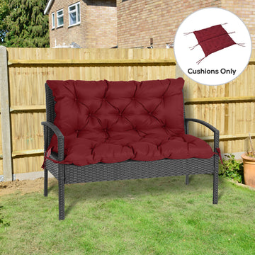 Porch Swing Cushion Garden Bench Cushion with Backrest, Non-Slip 2-seater Soft Pad, Swing Chair Mat Replacement for Indoor and Outdoor, 39.4