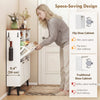 Shoe Storage Cabinet with 4 Flip Drawers, Farmhouse Narrow Shoe Cabinet, Holds Up to 24 Pairs