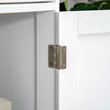 Bathroom Cabinet, Bathroom Storage Cabinet with 2 Drawers, Adjustable Shelf for Living Room, Entryway, White