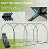 9' x 4' Crop Cage, Garden Plant Protector, with 3 Zippered Doors and 4 Ground Stakes, for Garden, Yard, Lawn, Black