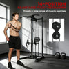 Soozier Cable Station Dual Pulley System with Pull up Bar and 14 Adjustable Positions