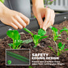 6' x 3' x 1' Large Outdoor Planter Box, Galvanized Raised Garden Bed with Metal Plant Stake, Silver, Dark Grey