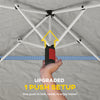 11.5 x 11.5 ft Pop Up Canopy Tent with 1-Button Push Easy Setup, UPF 50+ 2-Tier Instant Canopy with Carry Bag, Dark Grey