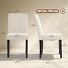 Modern Dining Chairs Set of 4, Kitchen Chairs with Rubberwood Legs and Padded Seat