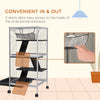 Steel Small Animal Cage for Guinea Pig, Ferret, Chinchilla, Kitten and Rabbit, Light Grey