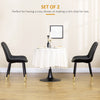 Dining Chairs Set of 2, Modern Kitchen Chair with PU Leather Upholstery and Steel Legs for Living Room, Bedroom