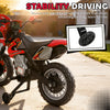 6V Kid Electric Ride On Motorcycle Powered Dirt Bike Battery Scooter For 3-6 Year Old Kids Toddlers W/ Training Wheels Red