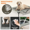 Elevated Dog Bed with Canopy Raised Dog Bed  Washable Mesh Steel Frame 41.7