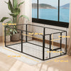 Heavy Duty Dog Playpen with Door for Small Dogs, 6 Panels, 23.5