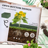Galvanized Planter Box, Outdoor Raised Garden Bed with 3-Tier Trellis Tomato Cage for Climbing Vines, Vegetables, Green