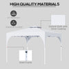 10'x10' Pop Up Canopy, Easy Set Up Party Tent with 2 Tier Vented Roof and Carrying Bag for Outdoor, Garden, Camping, White