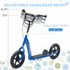 Adjustable Kids Pro Stunt Scooter Children Street Bike Bicycle Ride On with 12” Tire (Blue)