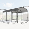 10 x 15FT Metal Carport, Heavy-Duty Carport Canopy with Reinforced Frame & Galvanized Steel Roof
