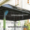 10' x 10' Hardtop Gazebo, Outdoor Gazebo Canopy with UV60+ Polycarbonate Roof, Curtains, Central Hook and Steel Frame for Garden, Lawn, Backyard, Deck, Light Grey